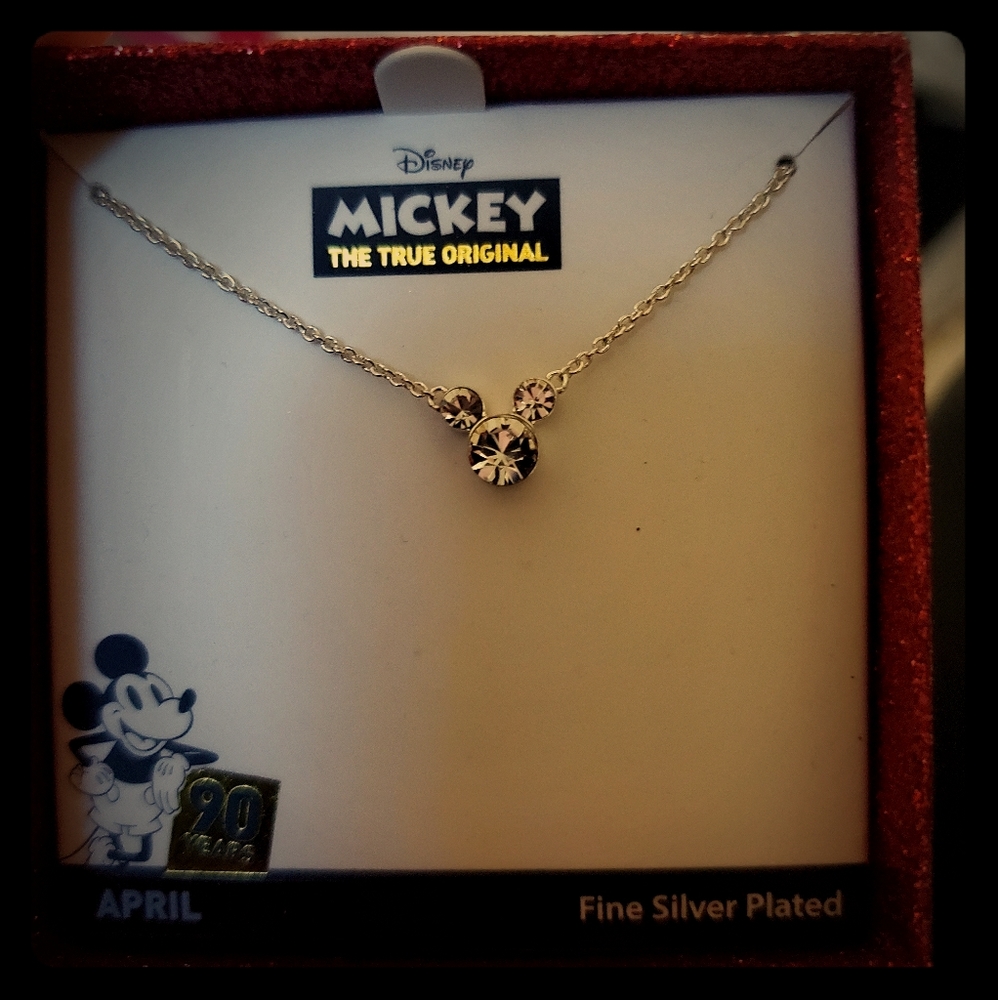 NWT Mickey "The True Original" 90 Years necklace